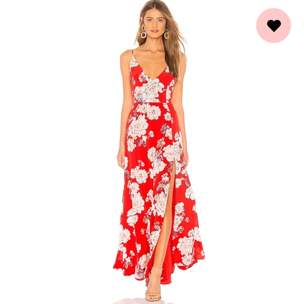 Yumi Kim Jasmine Maxi in Sweet Jasmine Red - Small